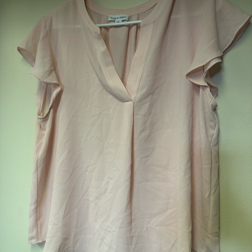 Calvin Klein‎ Women's Light Pink Blouse